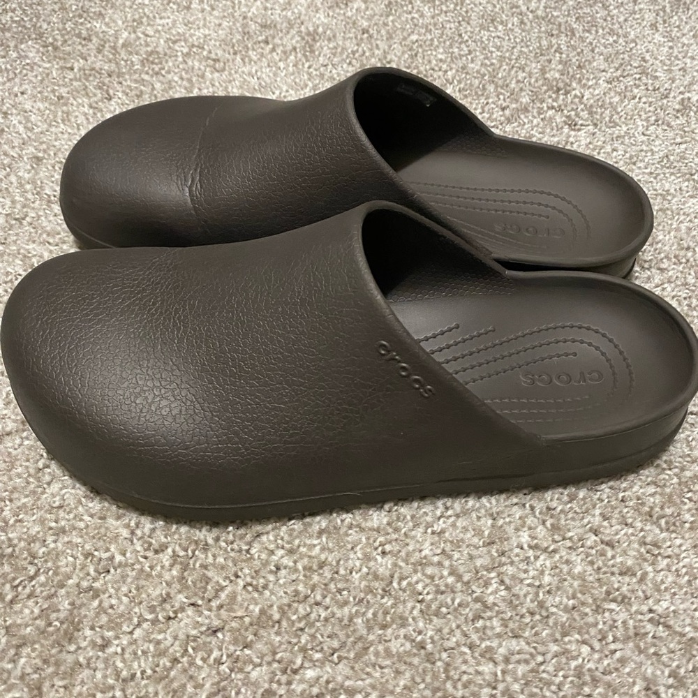 Crocs Dark Brown Slip Ons